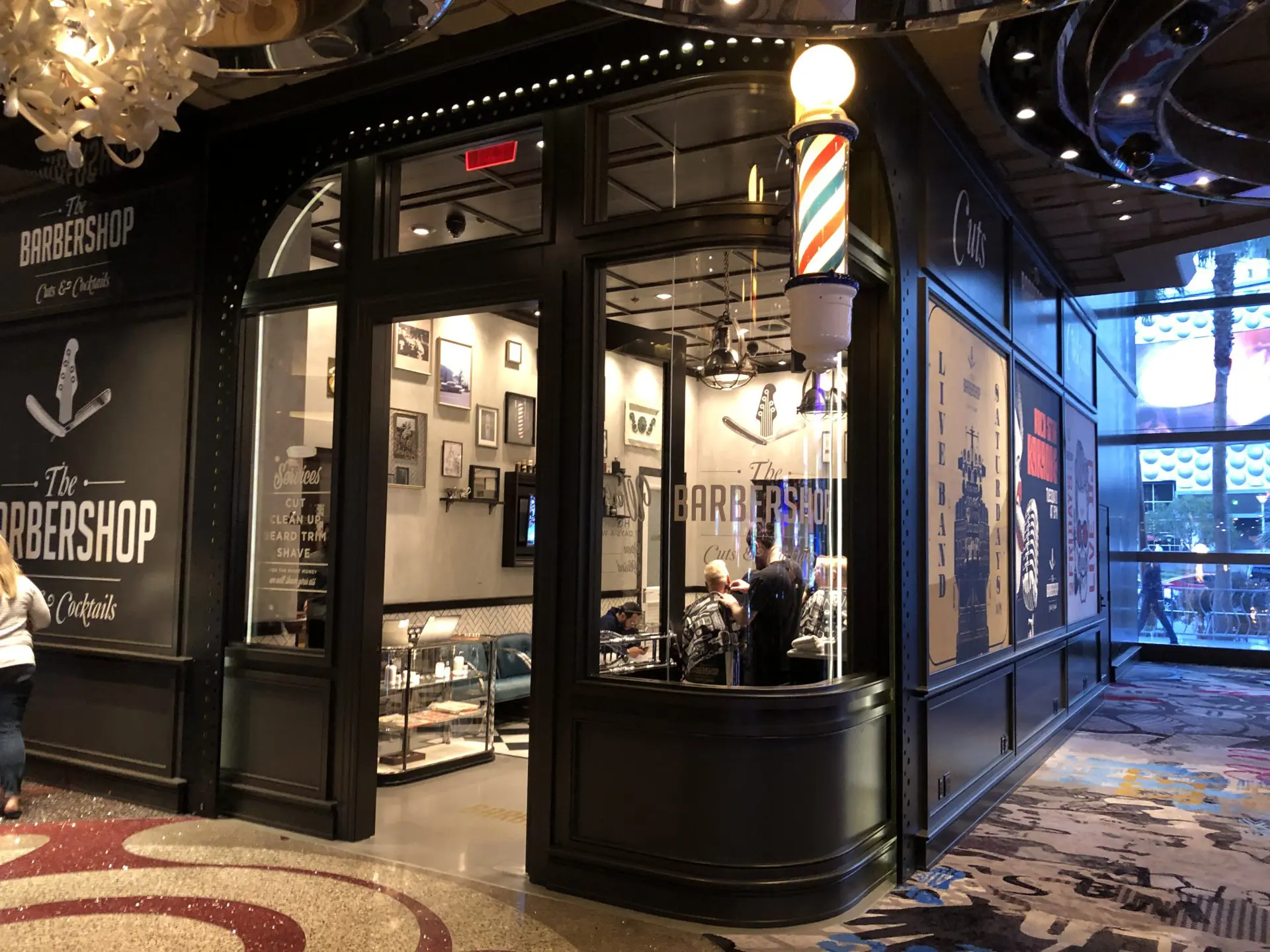 A hidden gem that decorates itself as a Barbershop but is actually a themed swanky back cocktail lounge offering live music & cocktails. It's inside The Cosmopolitan of Las Vegas where cuts and cocktails come together. 