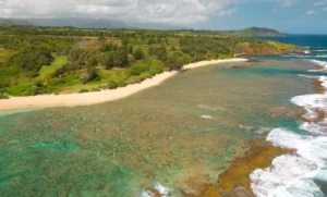 Based on which side of the beach you're on, Larson's Beach is also Larsen's Beach. You hike down a trail to Larson's Beach after taking the dirt road known as Larson Beach Road to the dead end where parking is available.