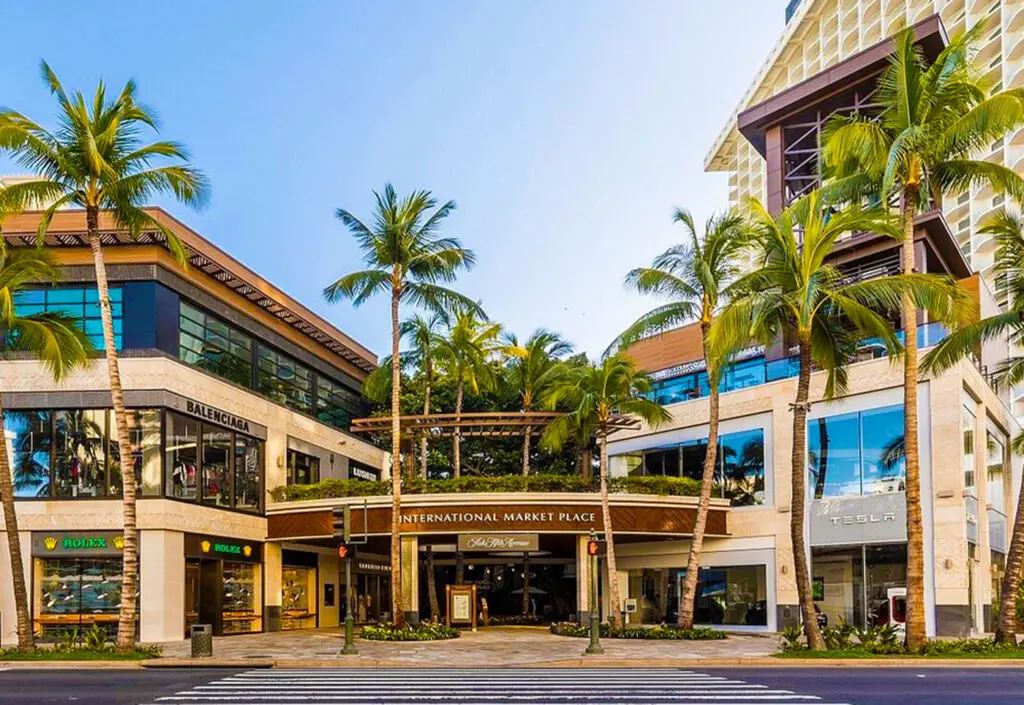 The International Market Place is a shopping center in Waikīkī on the island of O‘ahu that is open-air. It was established in 1956 as a hub for business, shopping, and leisure activities. 