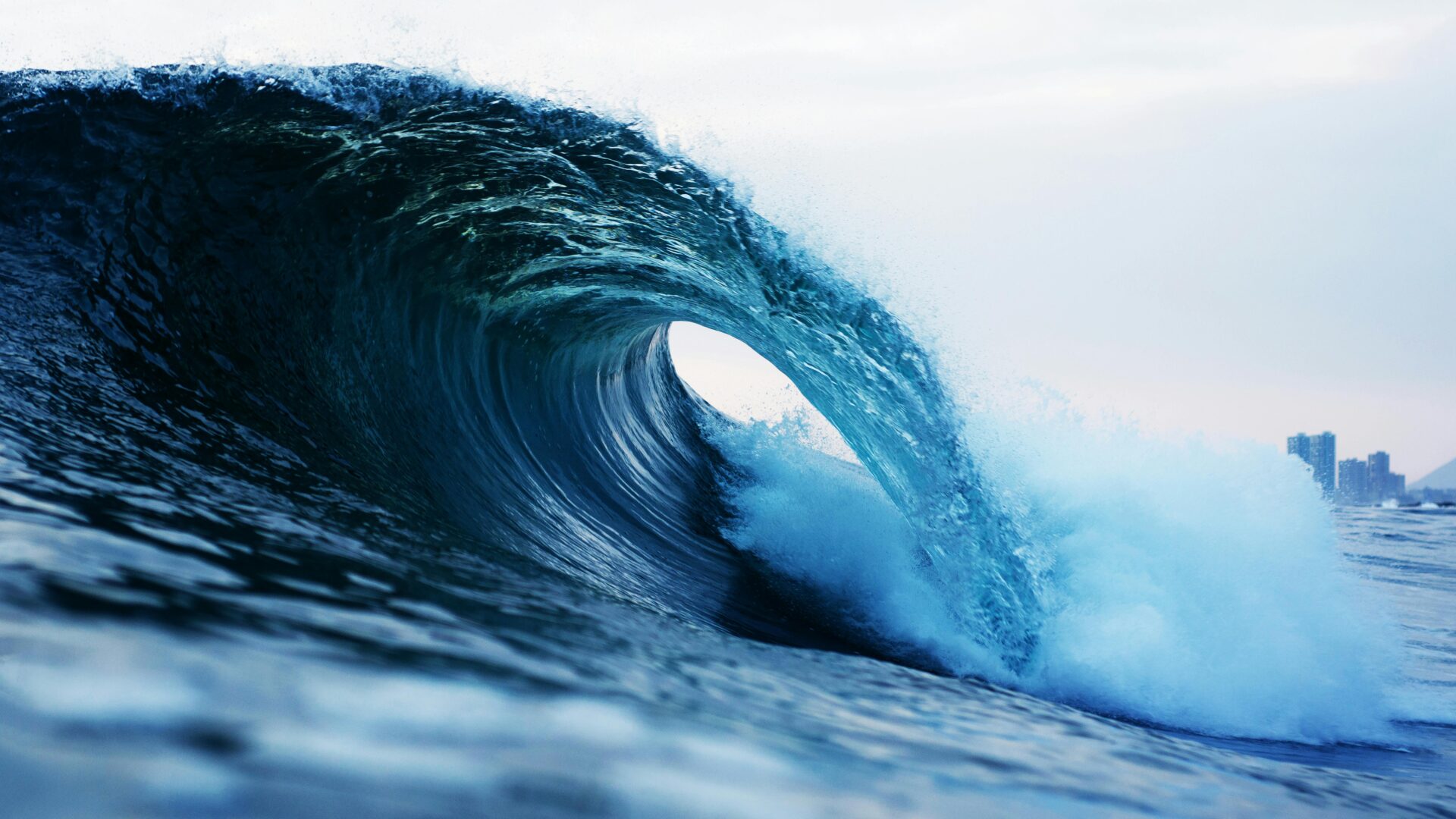 the barrel of a wave