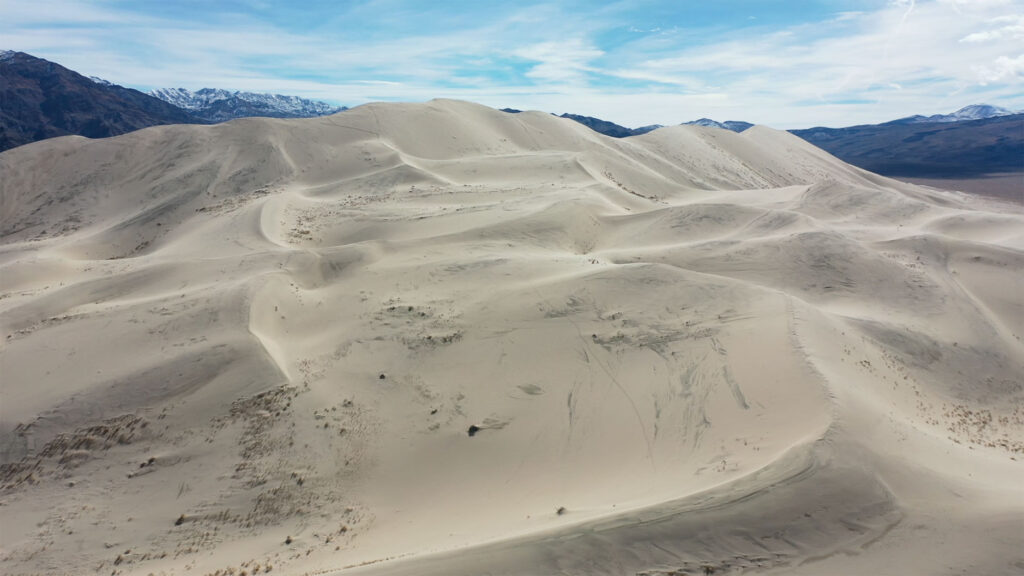 Sand dunes perfect for sandboarding